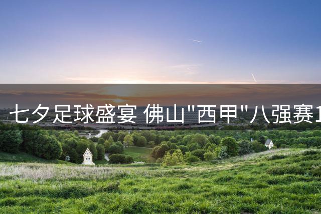 七夕足球盛宴 佛山"西甲"八强赛19日激情开战